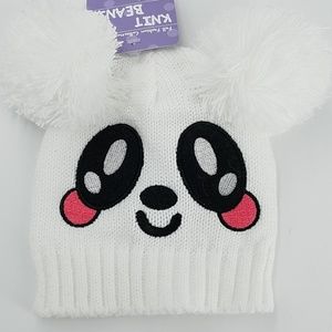 NWT Knit Baby Character Pom Pom Beanie